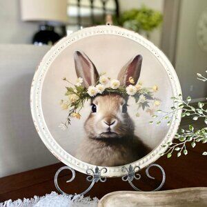 Flower Crown Bunny Print